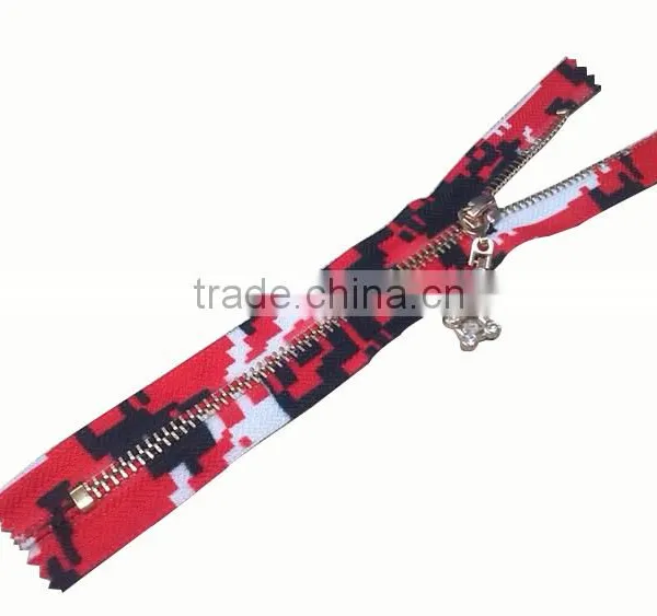 5# Custom Size Printing Design Auto Lock Close End Zipper for Man's Coat photo-5