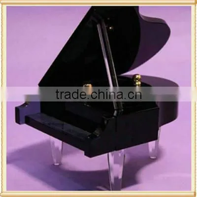 Wedding Favors Artificial K9 Crystal Piano Miniature Music Box photo-3