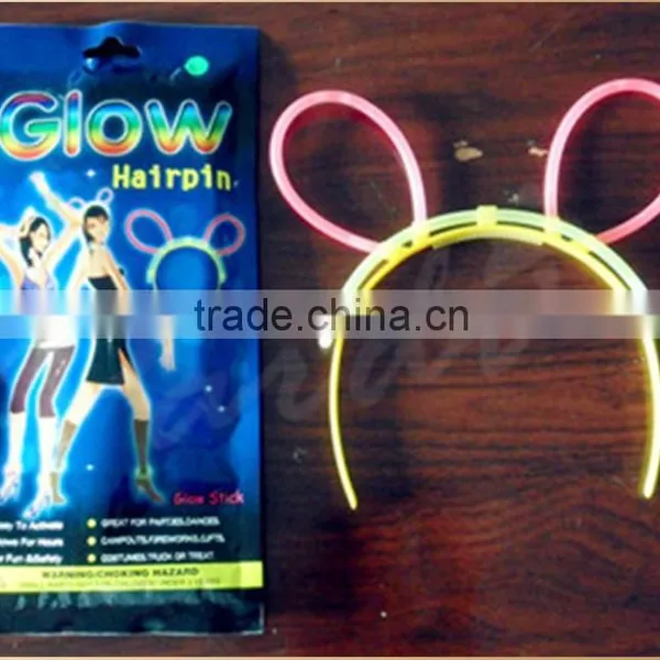 Wholesale Foilbag Packing Glowing Hairclips Light in the Dark photo-2
