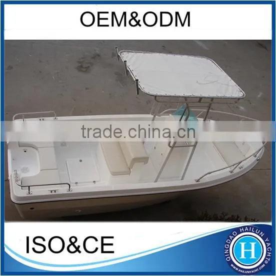 Fibreglass Fishing Boat T-top Canopy Panga Boat With CE Certificate photo-2