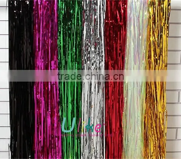 Silver Curtain Metallic Foil Curtain Birthday Foil Curtain photo-4