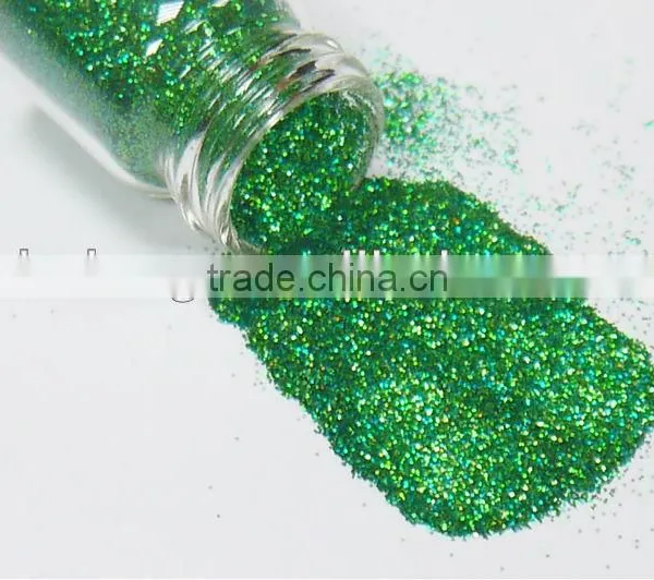 .008" Laser Green Solvent Resistance UV Resistance Glitter Powder photo-2