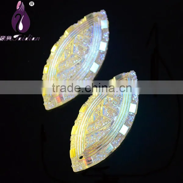 10*23 Horse Eye Rhinestone ,Resin Flatback Gemstone ,Garment Loose Rhinestone