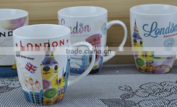 11OZ Poodle Dog Design Full Decal Print Coffee Cups, Shiny Surface Porcelain Mug, KL5004-10715 photo-4