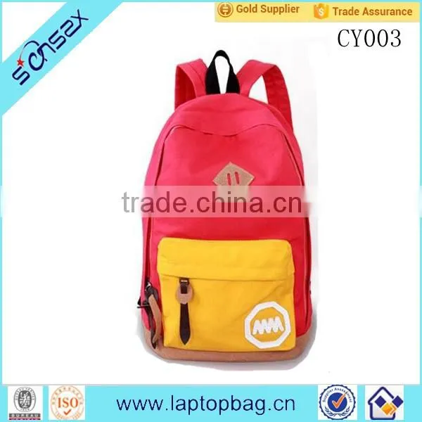 Cheap Promotional Canvas Rucksack for School Girls Quality Choice photo-2