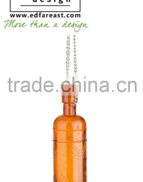Colored Hobnail Glass Birdfeeder photo-4