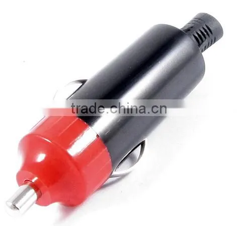 Black Red Car Cigarette Lighter Plug