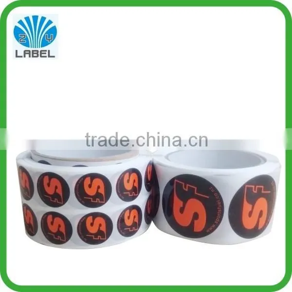 2015 Hot Sale Cheap Label Roll , Custom Logo Sticker With Pantone Color