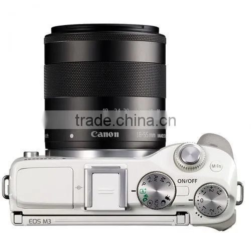 Canon EOS M3 With EF-M 18-55mm and 55-200mm Camera Kit - White DGS Dropship photo-4