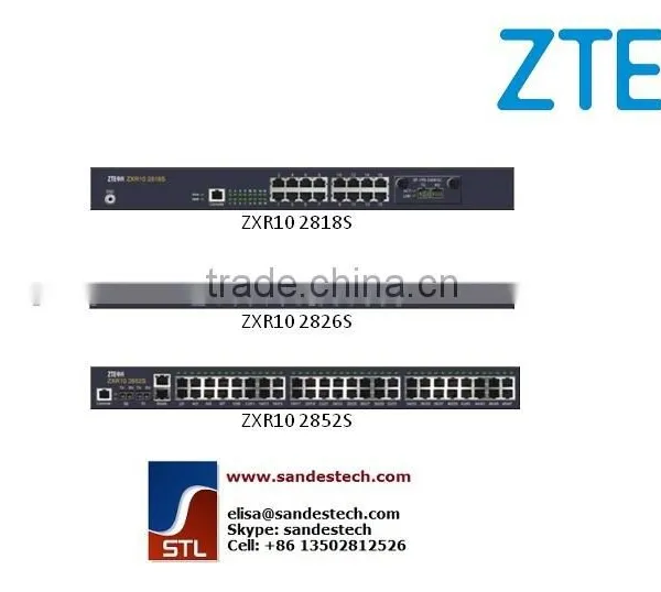 ZTE 2852S, RS-2852S, 48 FE RJ45 + 2 GE SFP+ 2 GE RJ45 ZTE ZXR10 2852S 2826S 2818S