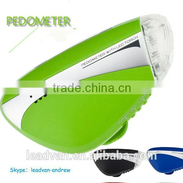 Super Mini Pedometer With LED Torch and Belt Clip photo-3