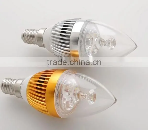 3W Dimmable Led Candle Bulbs E14 B15 B22 E27 Base Available (CE& Rohs) photo-3