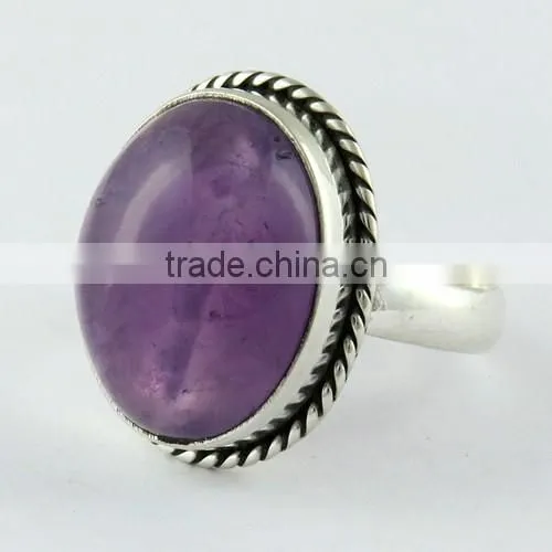 Fabulous Purple Amethyst 925 Sterling Silver Ring, Indian Silver Jewelry, Online Silver Jewelry photo-3