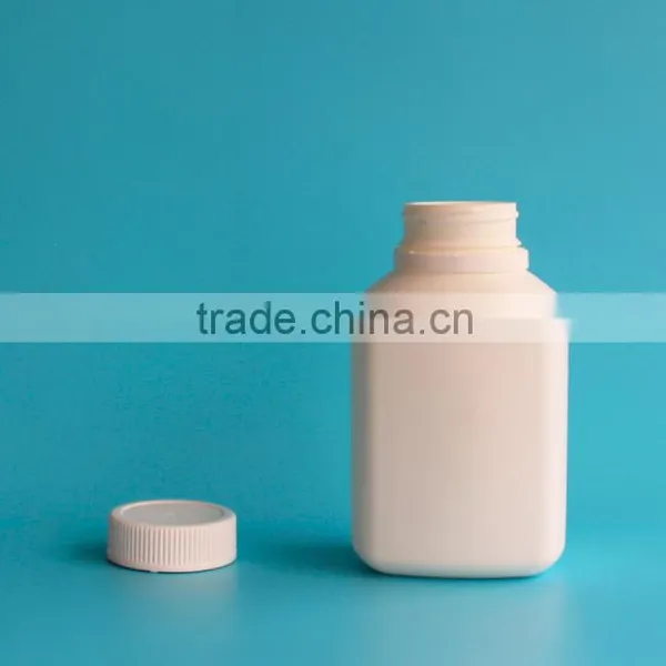 8 oz Plastic HDPE Square White Medicine Pill Bottle, Pharmaceutical Capsule Bottle With Tamper Evident Cap photo-4