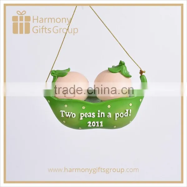 Two Peas In A Pod Cute Wedding Favor Ornaments