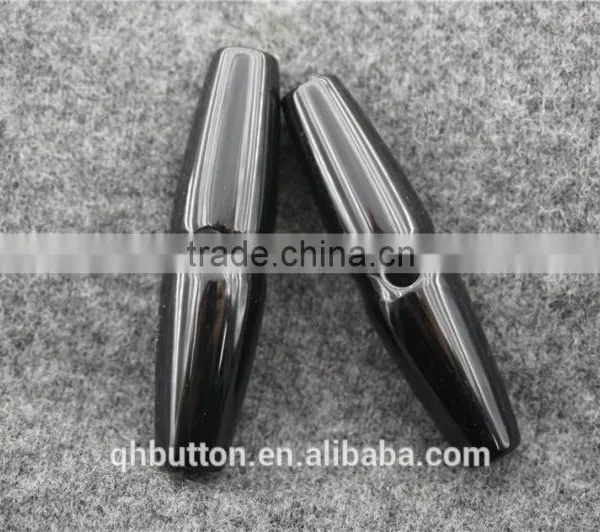 HOT SALE BLACK RESIN BAR BUTTON FOR GARMENT photo-2