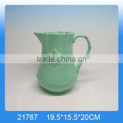 Custom Ceramic Antique Tea Kettle With Logo Painting photo-2