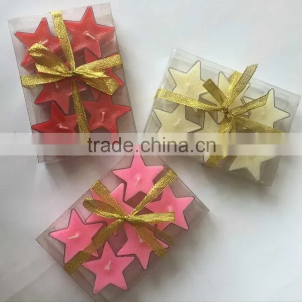craft candle five star shape candle
