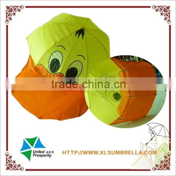 18" Yellow Duck Head Children Umbrella photo-3