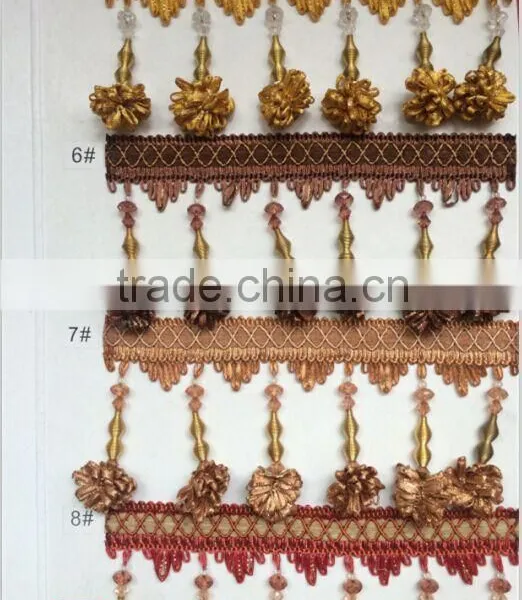 [YZLACE] Tassels Lace Curtains Wholesale 10022 photo-2