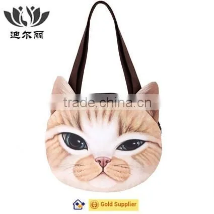 3d Cat Face Tote Bags photo-4