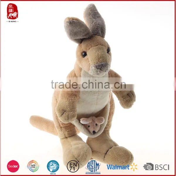 Wholesale Cuddly Toy Plush Kangaroo With Baby Plush Toy photo-2