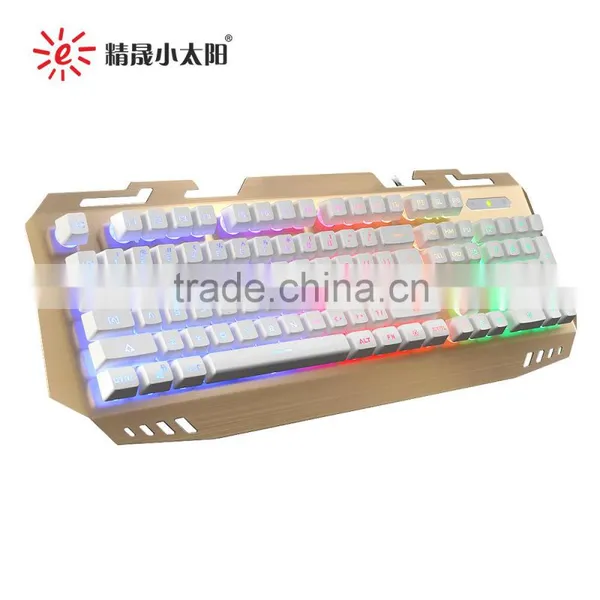 2016 Hot Sell Colorful LED Lighting Usb Wired Mechanical Gaming Keyboard photo-2