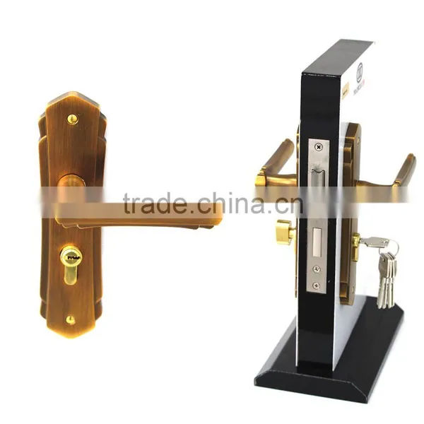 High Quality TRI-CIRCLE European Style Door Lock Types,European Door Handle Lock,door Lock Type photo-4