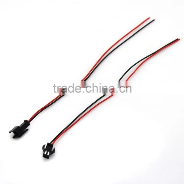 Wholesale SM 2-Pin LED Light Connector Female & Male Black Plug With Wire Cable photo-4