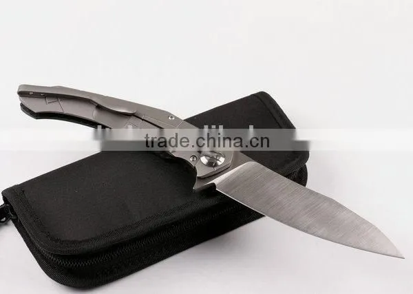 OEM S35V Handmade Military Hunting Knife Wth TC4 Titanium Alloy Handle photo-2