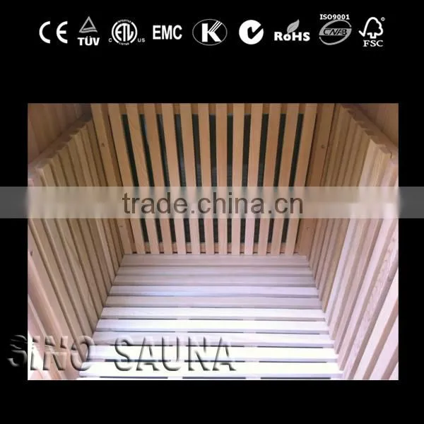 Computer Control Panel Feature Mini Half Body Sauna Room in Red Cedar photo-4