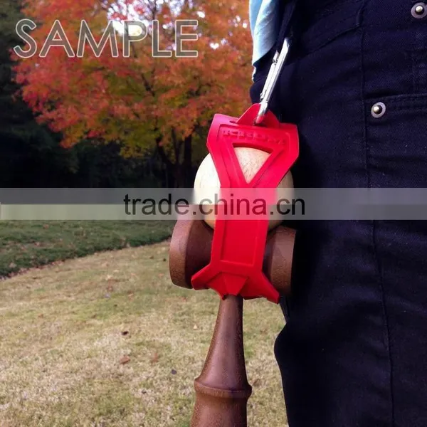 New Mini Kendama Wooden Ball Toy Limited Edition Blue/ Red KK980 photo-5