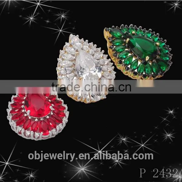 Hot New Retail Products Stainless Steel or Brass Big Stone Pendant Design Gold Jewelry photo-3