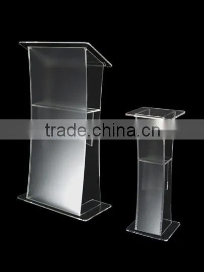 Academy Lectern Clear Acrylic Podium Lucite Customized Logo Printing photo-3