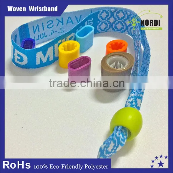 High Quality Theme Parks Promotion Woven Wristband / Fabric Wristbands photo-3