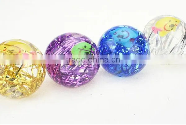 Crystal Fish Ball Cartoon Belt Small Fish Elastic Bouncing Ball Luminous Flash Magic Ball photo-4