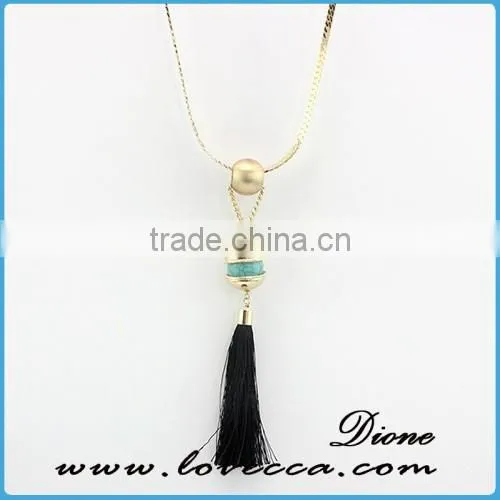 New Hot Sale Europe America Fashion Jewelry Charms Tassel Beaded Necklace Pendant photo-2