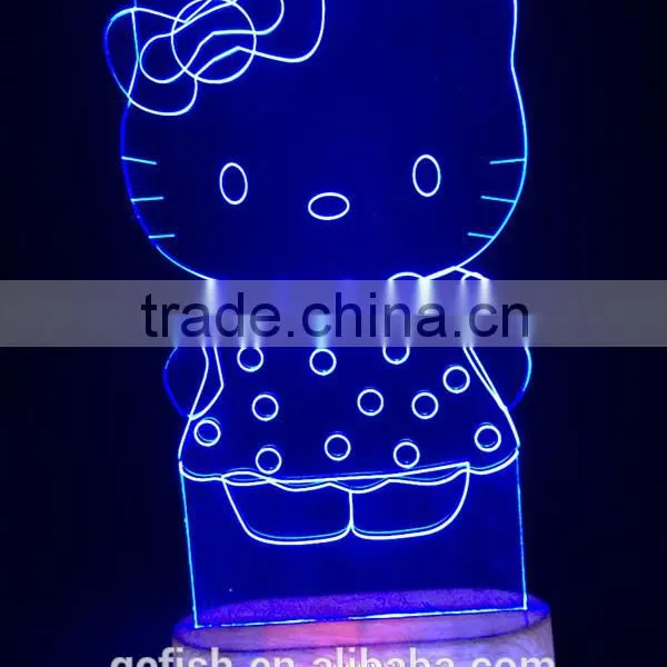 3D Illusion Acrylic Led Night Light photo-3