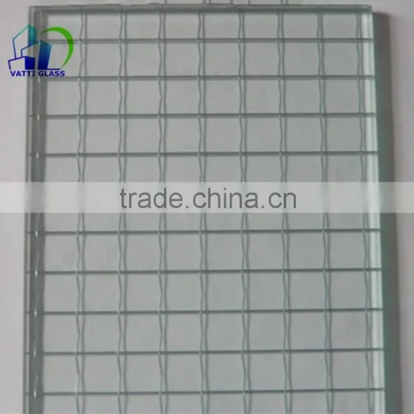 6mm Wire Glass Clear Wired Glass Wire Laminated Decorative Glass photo-6