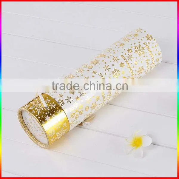 Professional Design Recycled Cylinder Essential Oil Gold Paper Tube photo-2