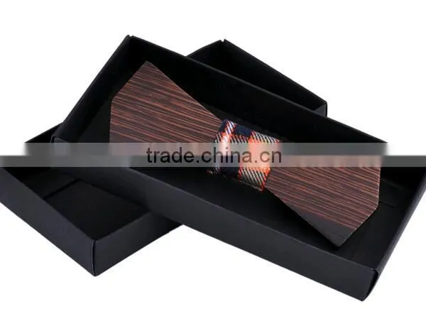2016 Solid Good Quality Wooden Bow Tie For Men Classic Wooden Bow Ties Factory Neckwear 3D Handmade Butterfly Wood Tie photo-3