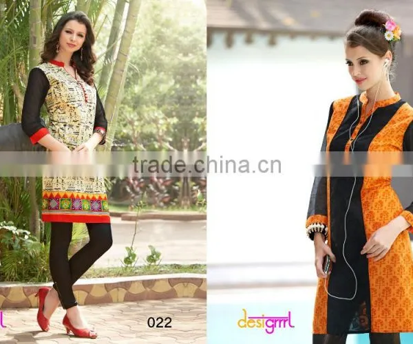 Large Indian Women Desinger Kurta Cotton Embroidered Kurti Bollywood Top Tunic photo-6