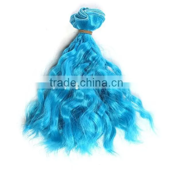 Colorful Synthetic Curly Hair Piece for BJD Doll Wig photo-4