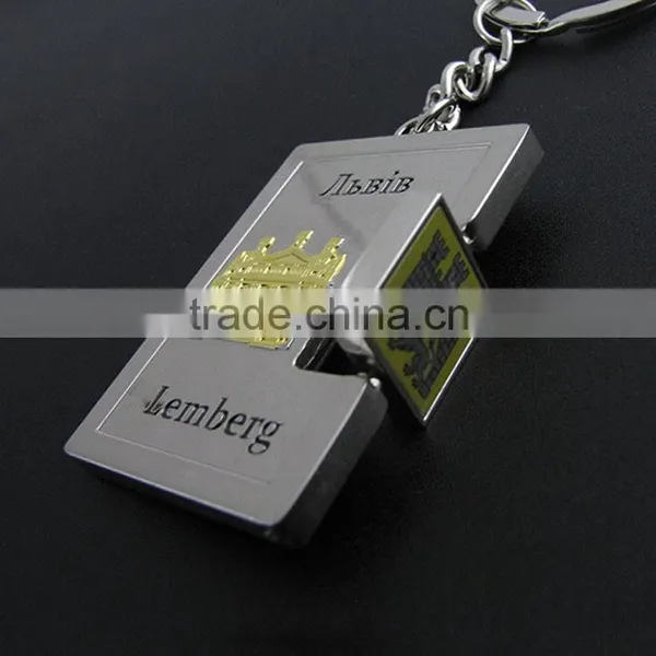 Custom Metal Blank Rotation Key Chain photo-3
