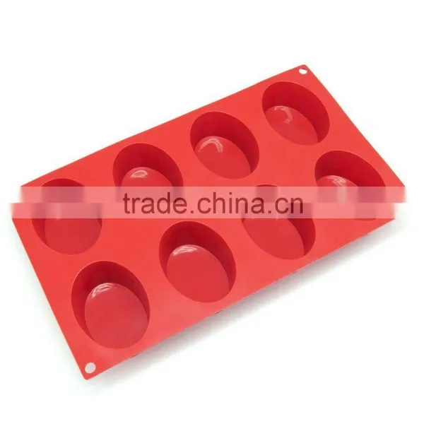 Oval Shape Silicone Cake Mold Pan for Baking, Can Use for Soap Mold photo-2