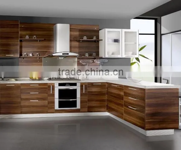 Morden MDF With High Glossy White Kitchen Cabinet for Home or Hotel Furniture Manufacturing photo-5