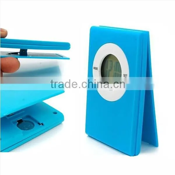 Electronic Lcd Gift Book Clip Clock for Promotional Gift photo-2
