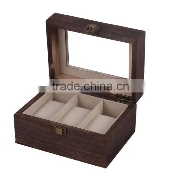 China Wooden 3 Tank Factory Wholesale Custom Luxury Watch Boxes, Fashion Gift Boxes, Beautiful Display Box photo-3