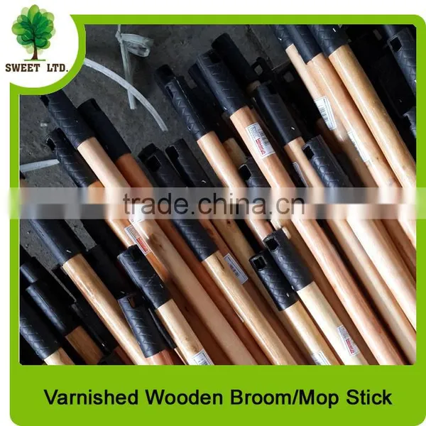 2.2*120cm Varnished Wooden Brush Handle With Plastic Cap From China Supplier photo-4