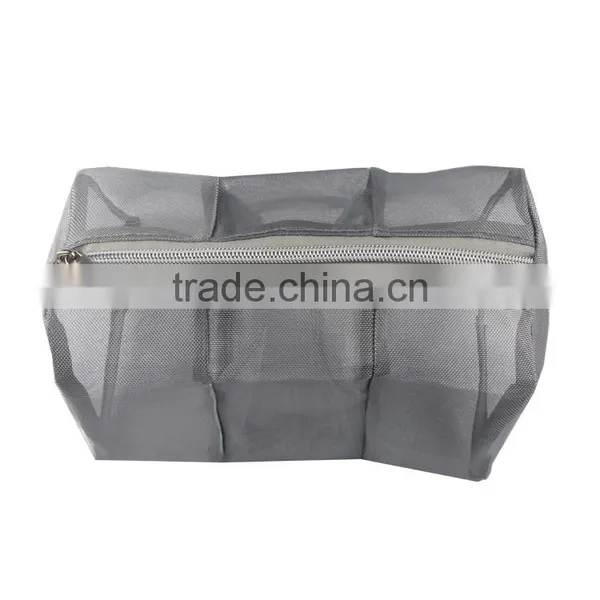 High Quality Compartment Mesh Bag Cosmetic Bag, Beauty Bag With Zipper photo-5